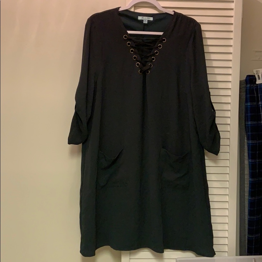 Green Pocketed Dress